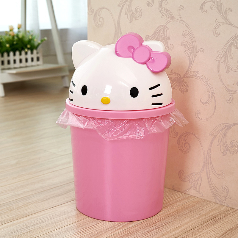 Home Office Desk Ideas - Tempat Sampah Meja Kecil Hello Kitty