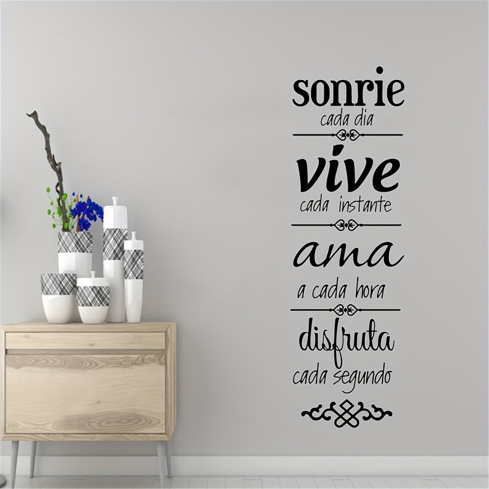 Home Office Quotes - 1 buah kutipan Spanyol stiker dinding