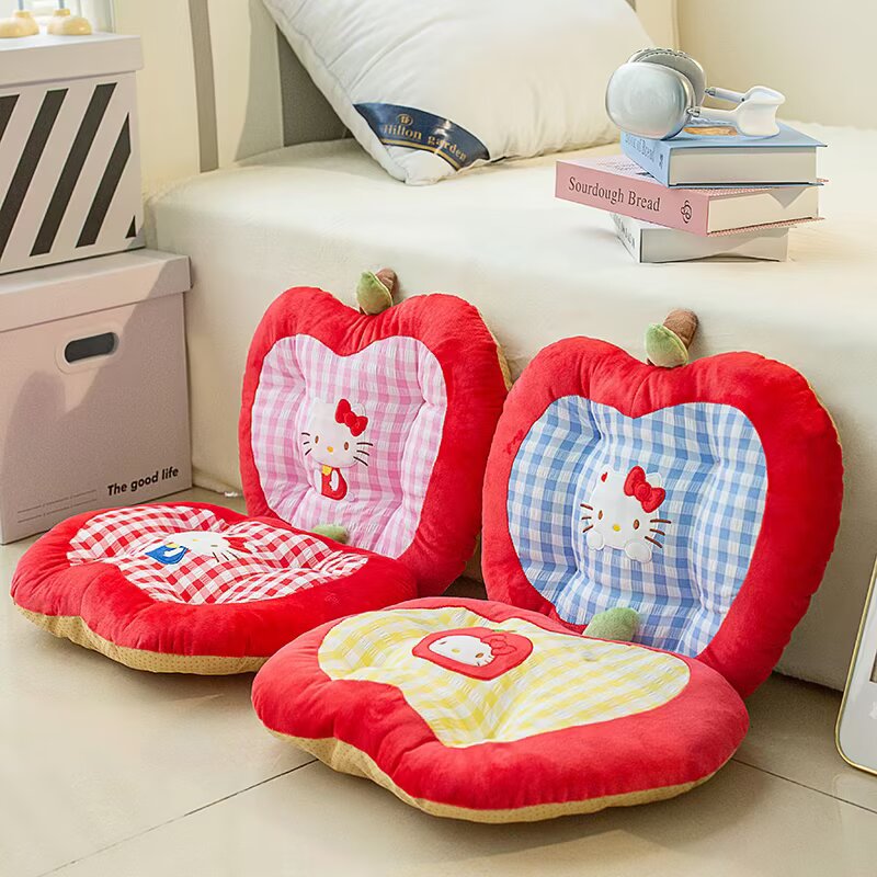Home Office Cozy - Bantal Kursi Kartun Bentuk Apel Hello
