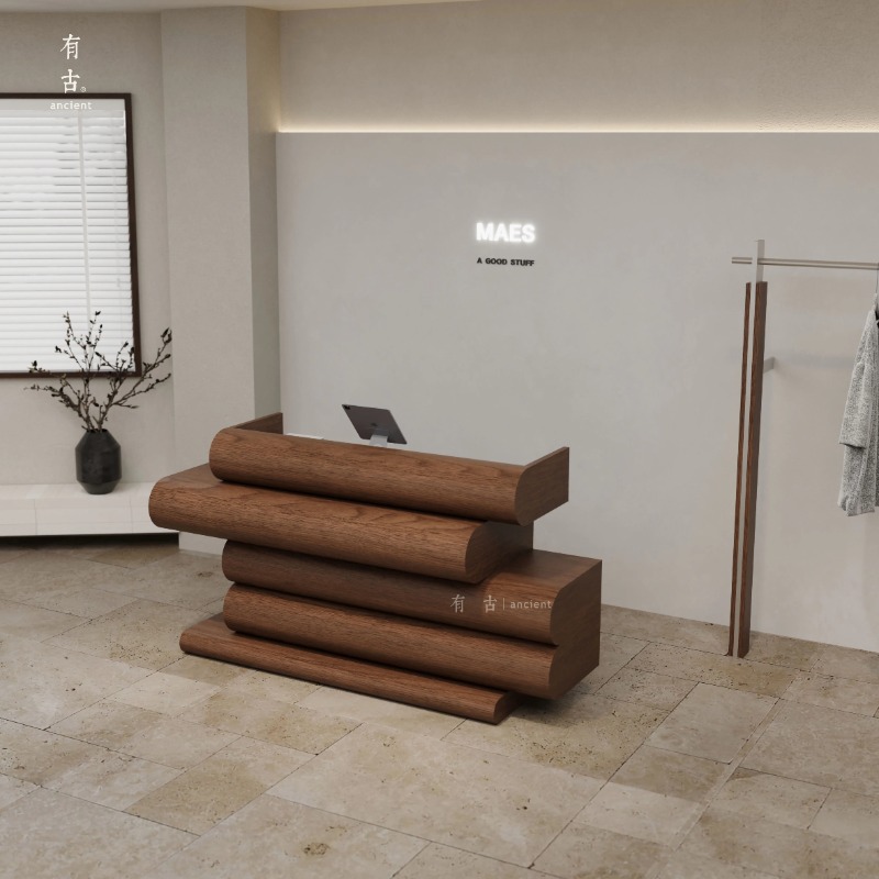 Home Office Tienda - Desain Meja Resepsionis Sambutan Tamu yang