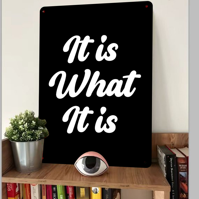Seni Dinding Logam Kustom It I - Home Office What Is It ulasan dan harga