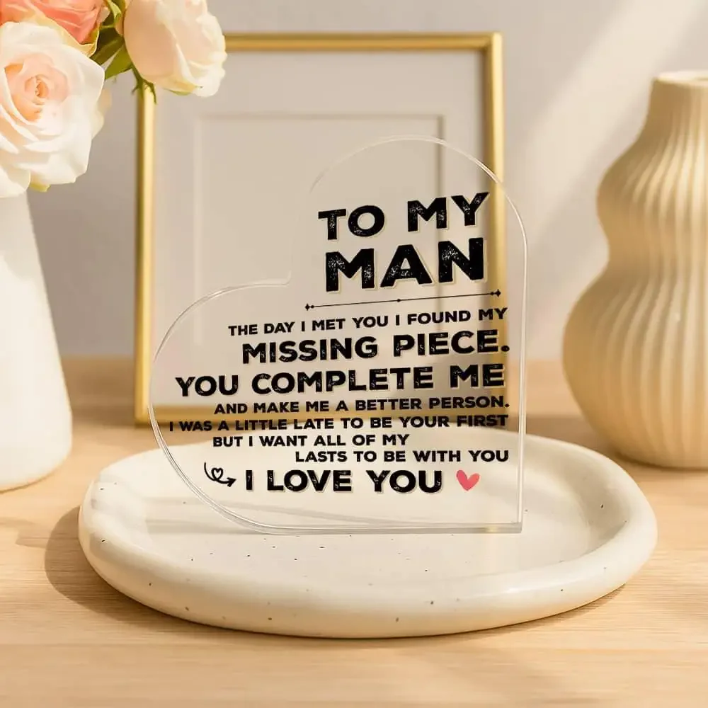 Plakat Akrilik Berbentuk Hati  - Home Office Quotes ulasan dan harga