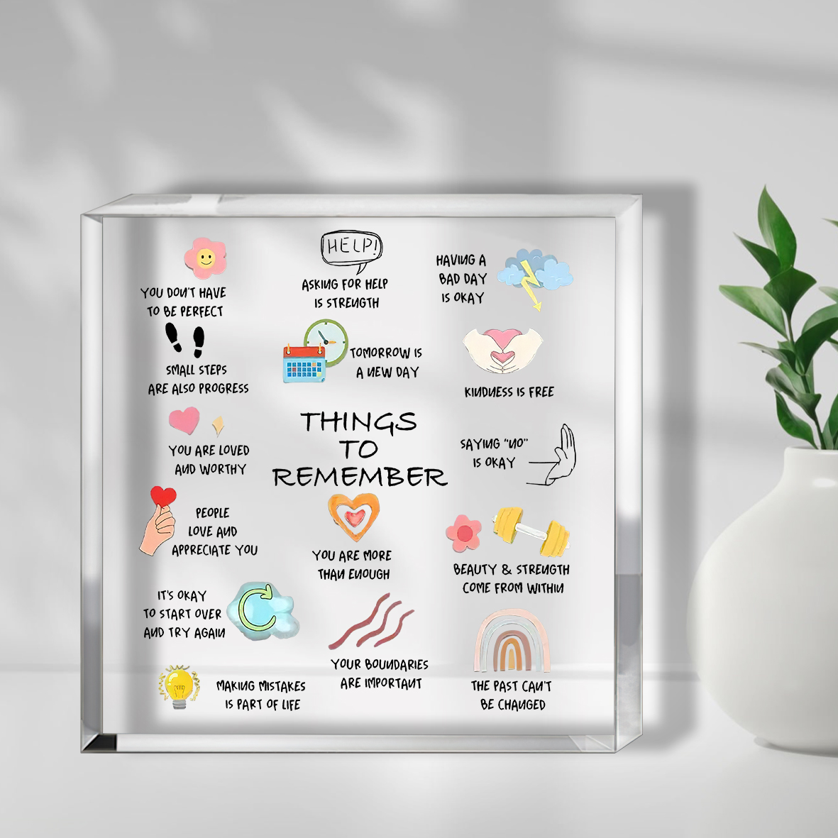 1 buah Dekorasi Meja Akrilik M - Home Office Quotes ulasan dan harga