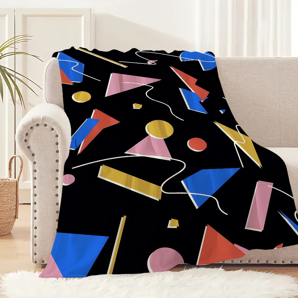 Selimut Memphis Art Lembut Nya - Home Office Cozy ulasan dan harga
