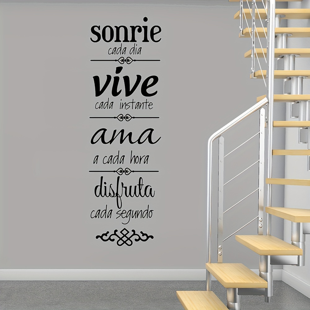 1 buah kutipan Spanyol stiker  - Home Office Quotes ulasan dan harga