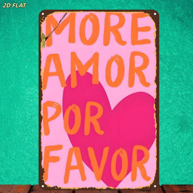More Amor Por Favor Pink Heart - Home Office Quotes ulasan dan harga