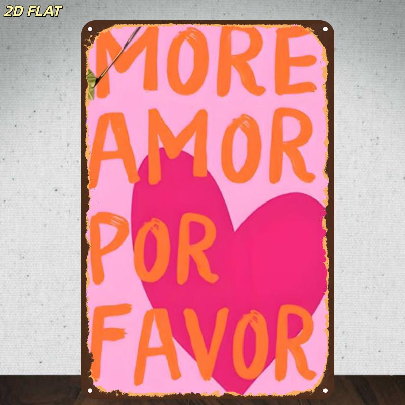 More Amor Por Favor Pink Heart - Home Office Quotes ulasan dan harga