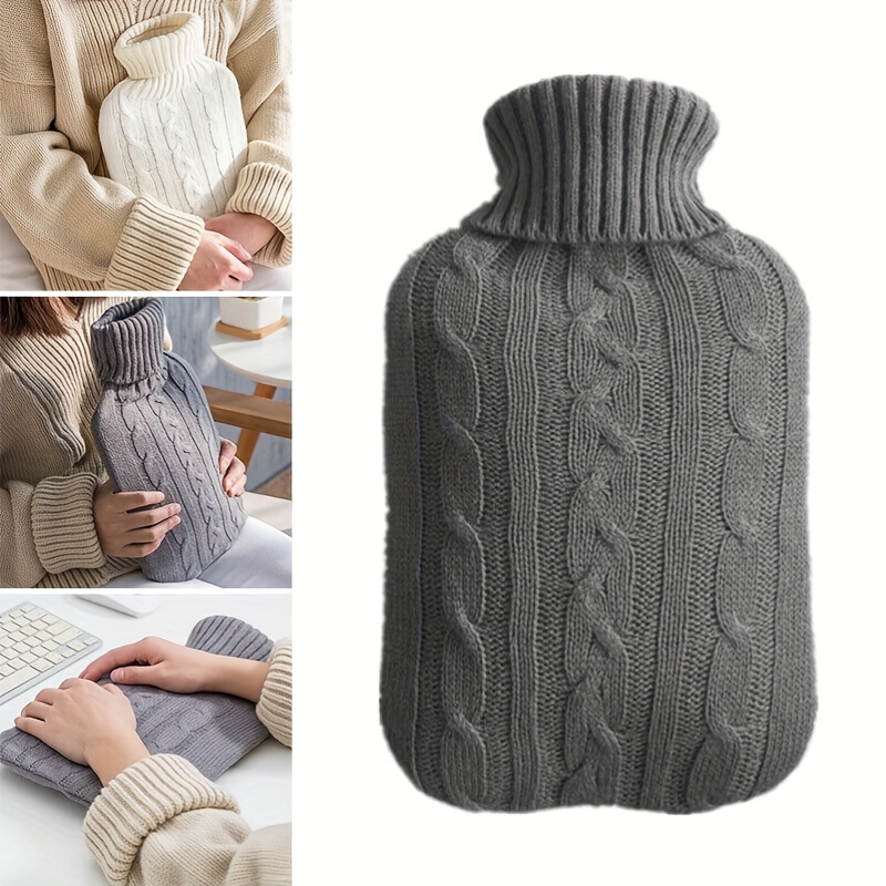 Sarung Botol Air Panas Abu-abu - Home Office Cozy ulasan dan harga